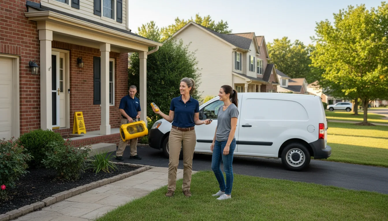 Residential water damage restoration in Nicholson, PA